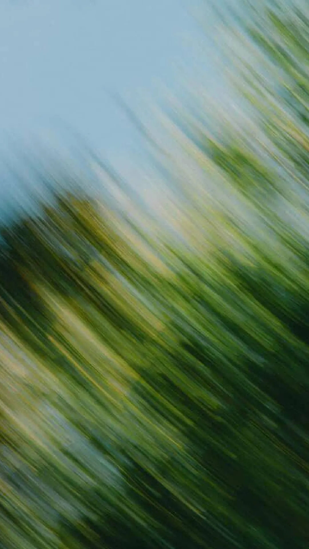 Fotografía en movimiento, en tonos verdes y azules